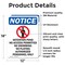 Signmission Detention Pond No Sign With Symbol, 12 in W x Rectangle, Vinyl Decal OS-2PACK-NS-D-1218-V-10980 - alternate 5
